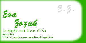 eva zozuk business card
